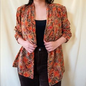 SOLD // Vintage 80s Psychedelic Shacket / Blazer